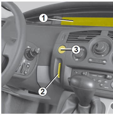 Bouton switch carte démarrage Renault Megane 2 Scenic 2