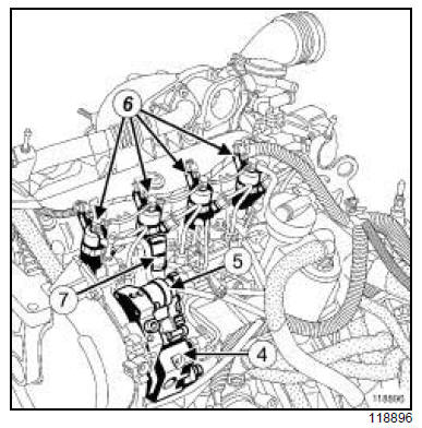 Injection diesel : Liste et localisation des éléments 