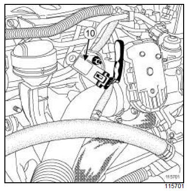 Injection diesel : Liste et localisation des éléments 