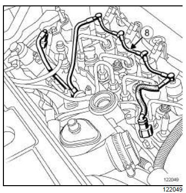 Rampe de retour carburant des injecteurs de gazole : Dépose - Repose 