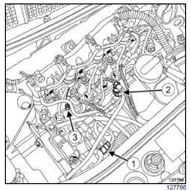 Rampe de retour carburant des injecteurs de gazole : Dépose - Repose 