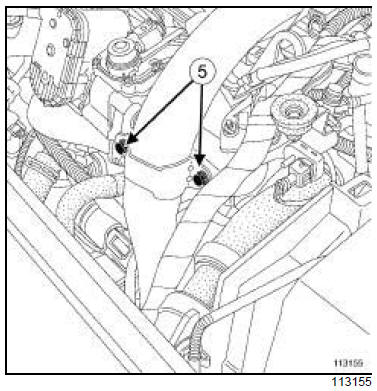 Protecteur de rampe d'injection : Dépose - Repose 