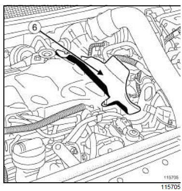 Protecteur de rampe d'injection : Dépose - Repose 