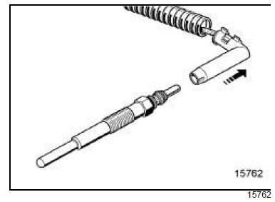 Bougies de préchauffage : Dépose - Repose