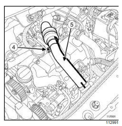 Tuyau haute pression entre rampe et injecteur : Dépose - Repose 