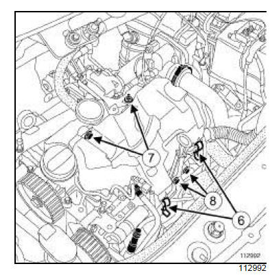 Tuyau haute pression entre rampe et injecteur : Dépose - Repose 