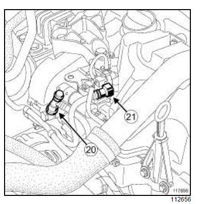 Tuyau haute pression entre rampe et injecteur : Dépose - Repose 