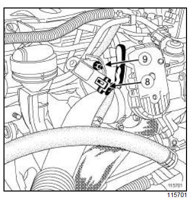 Tuyau rigide de recirculation des gaz d'échappement : Dépose - Repose