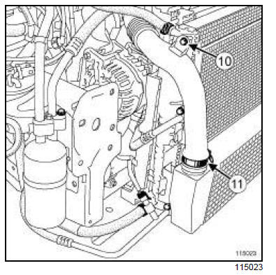 Tuyau rigide de recirculation des gaz d'échappement : Dépose - Repose