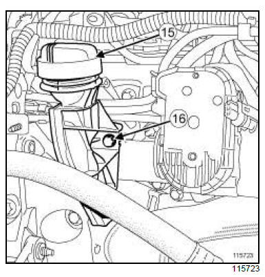 Tuyau rigide de recirculation des gaz d'échappement : Dépose - Repose