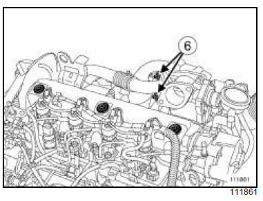 Tuyau rigide de recirculation des gaz d'échappement : Dépose - Repose