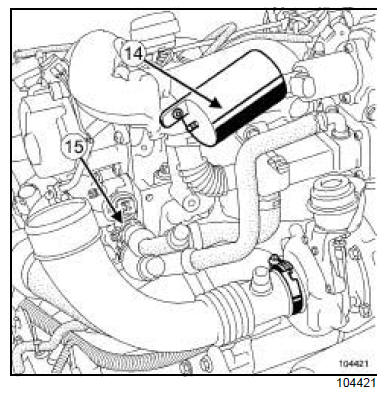 Boîtier de recirculation des gaz d'échappement : Dépose - Repose 