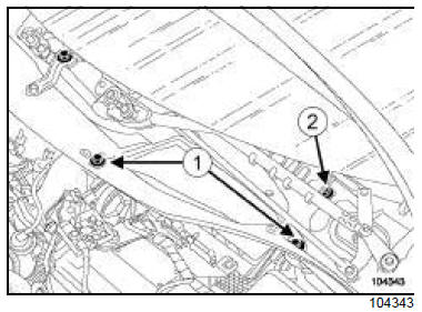 Electrovanne de recirculation des gaz d'échappement : Dépose - Repose 