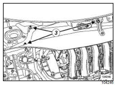 Electrovanne de recirculation des gaz d'échappement : Dépose - Repose 