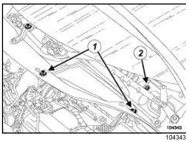 Electrovanne de recirculation des gaz d'échappement : Dépose - Repose 