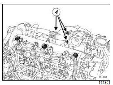 Electrovanne de recirculation des gaz d'échappement : Dépose - Repose 