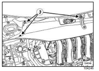 Electrovanne de recirculation des gaz d'échappement : Dépose - Repose 