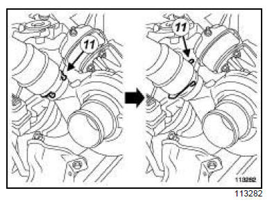 Electrovanne de recirculation des gaz d'échappement : Dépose - Repose 