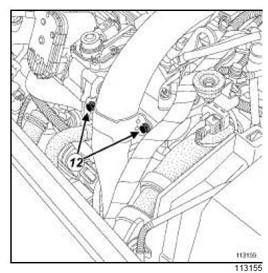 Electrovanne de recirculation des gaz d'échappement : Dépose - Repose 