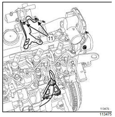 Refroidisseur des gaz d'échappement : Dépose - Repose