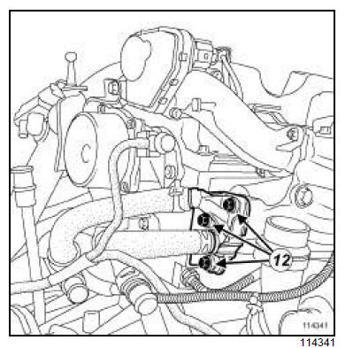 Refroidisseur des gaz d'échappement : Dépose - Repose