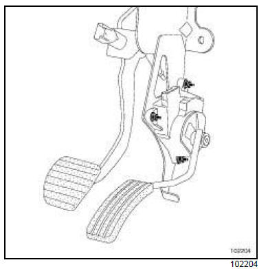 Potentiomètre de pédale d'accélérateur : Dépose - Repose 