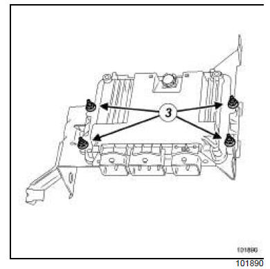 Calculateur d'injection d'essence : Dépose - Repose