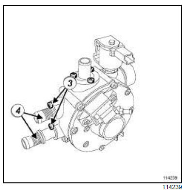 Raccord circuit de refroidissement : Dépose - Repose 