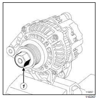 Poulie d'alternateur : Dépose - Repose