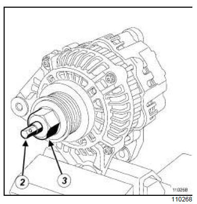 Poulie d'alternateur : Dépose - Repose