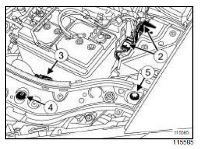 Groupe motoventilateur de refroidissement moteur : Dépose - Repose 