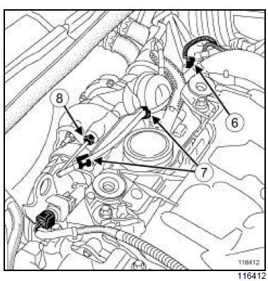 Capteur de température des gaz d'échappement : Dépose - Repose 