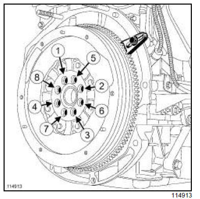 Volant moteur : Dépose - Repose