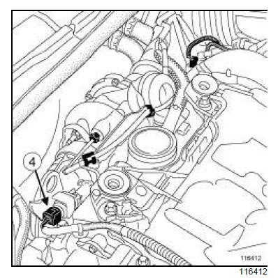 Capteur de pression des gaz d'échappement : Dépose - Repose 