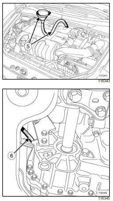 Huile de boîte de vitesses automatique : Vidange - Remplissage 