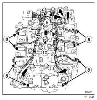 Câblage interne de distributeur hydraulique : Dépose - Repose 