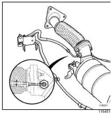 Capteur de pression de filtre à particules : Dépose - Repose 