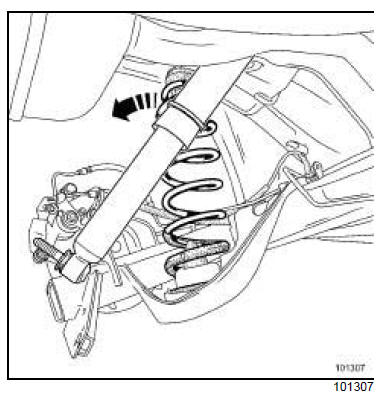 Ressort de suspension arrière : Dépose - Repose 