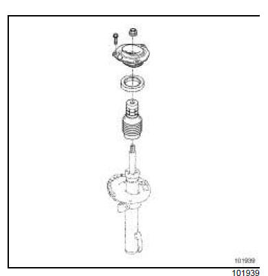 Ressort et amortisseur avant : Dépose - Repose 