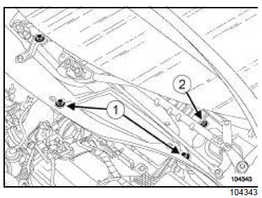 Canalisation de commande d'embrayage : Dépose - Repose