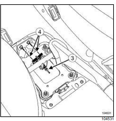 Câbles de frein de parking : Dépose - Repose 