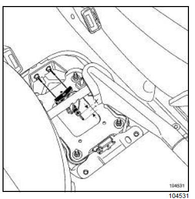 Câbles de frein de parking : Dépose - Repose 