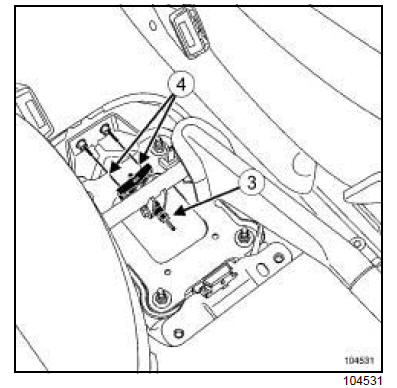 Levier de frein de parking : Dépose - Repose 