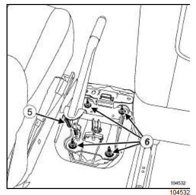 Levier de frein de parking : Dépose - Repose 