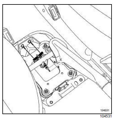 Levier de frein de parking : Dépose - Repose 