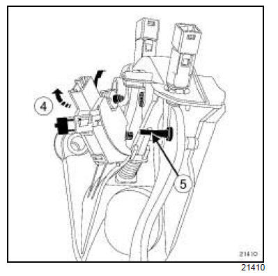 Capteur de position de pédale d'embrayage : Dépose - Repose 