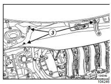 Canalisation de commande d'embrayage : Dépose - Repose