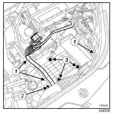 Bac à batterie : Dépose - Repose