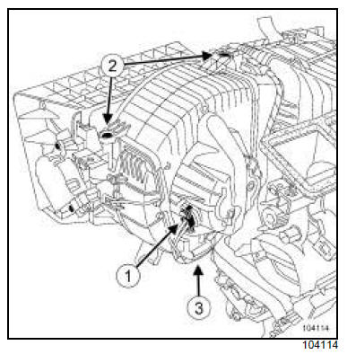 Groupe motoventilateur : Dépose - Repose