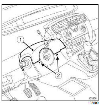 RTA Renault Scenic 2: Ensemble de commandes sous volant : Dépose ...